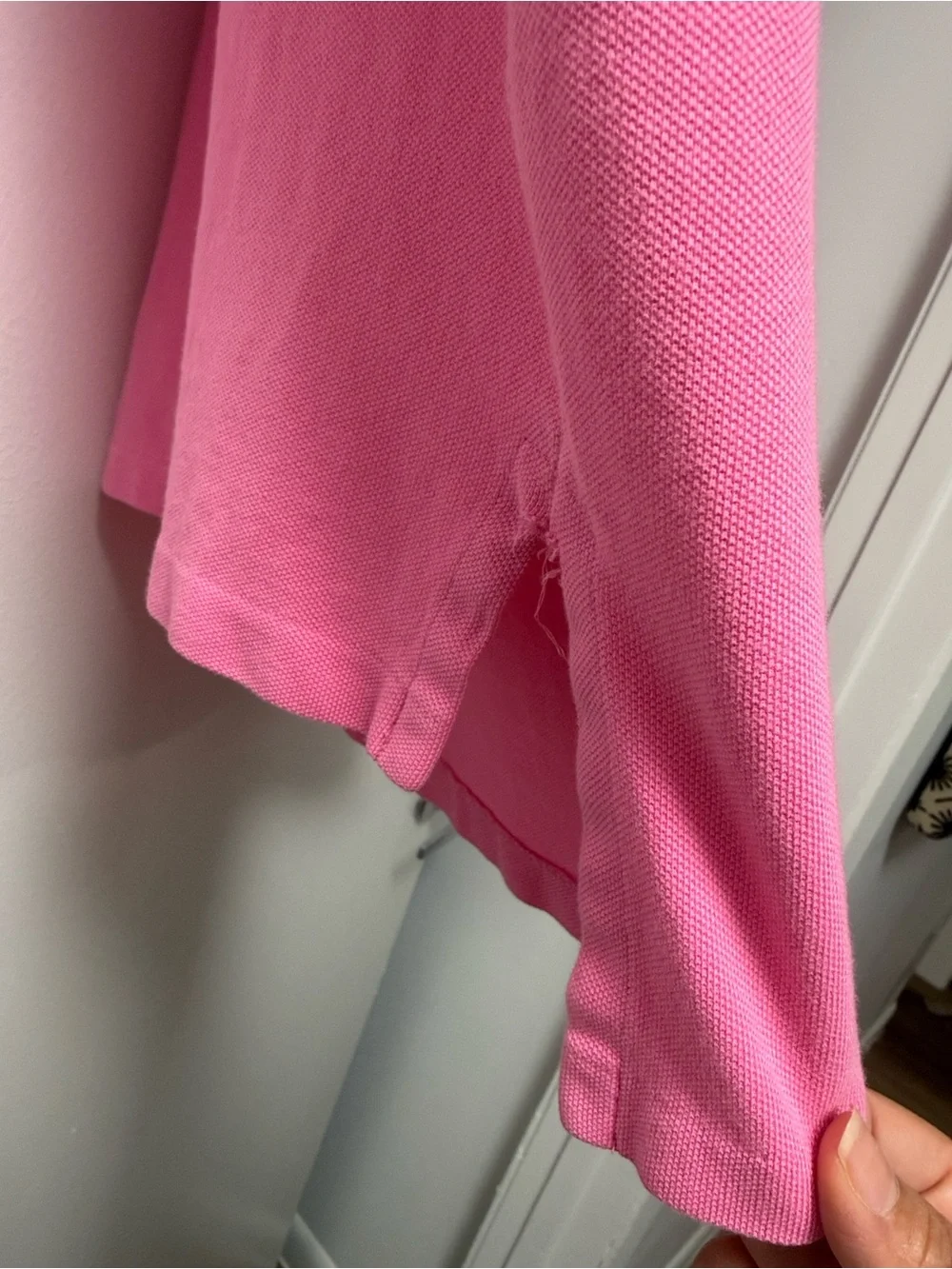 Ralph Lauren Pink Polo Shirt with Green Pony